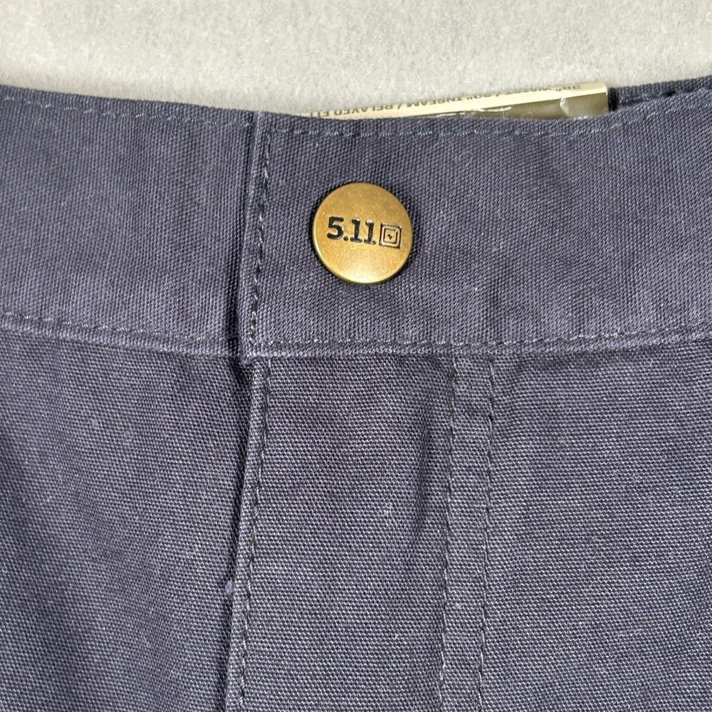 5.11 Tactical Pants Mens 38x30 Dark Navy Blue Solid Relaxed Fit Cargo Utility - Picture 6 of 12